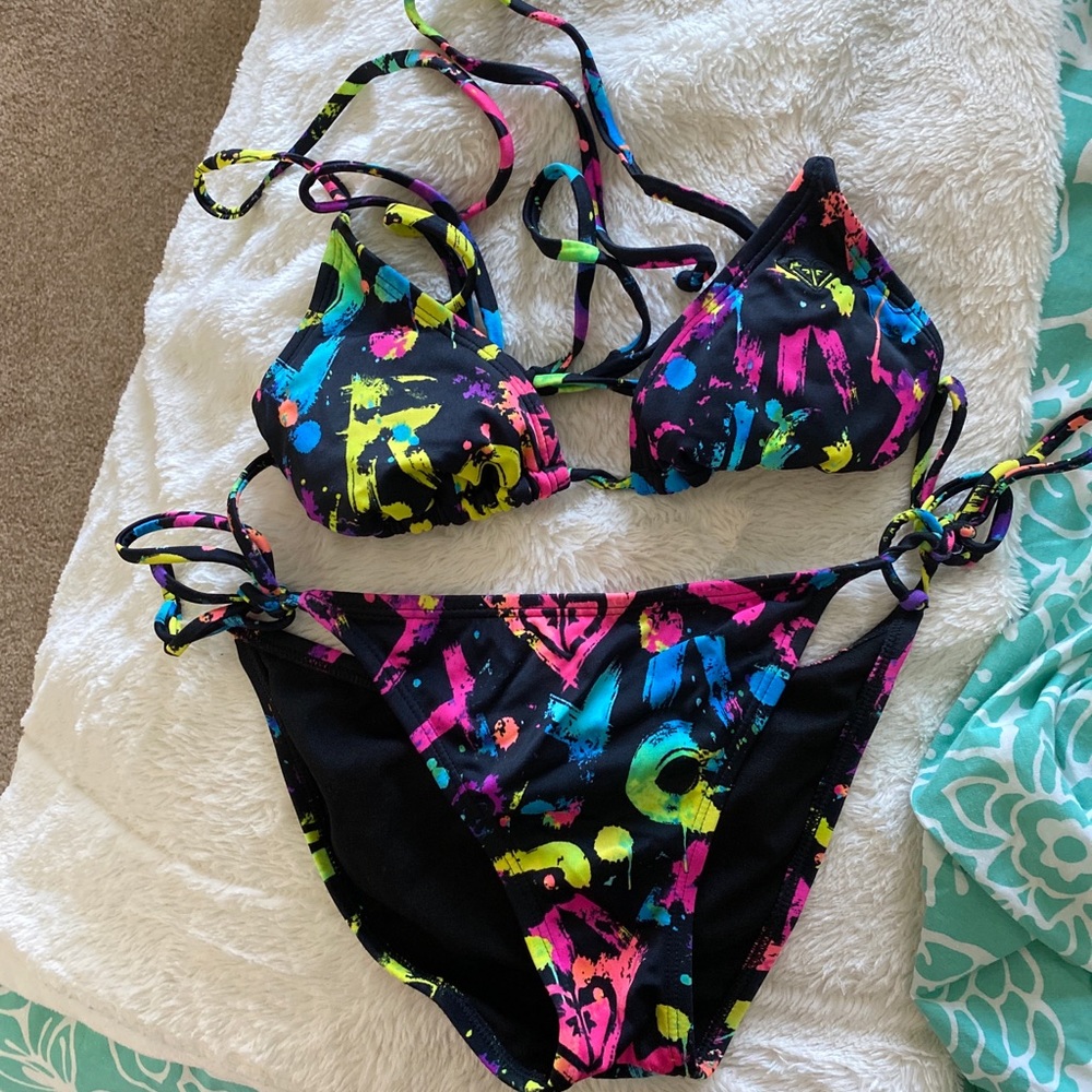 Roxy triangle Bikini Set